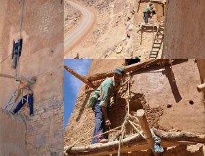 Agadir Ouzrou : Maâlemines dans le chantier