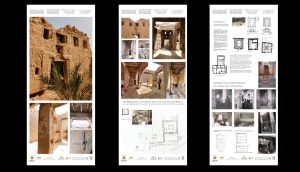 Panneau : Archélogie préventive et restauration d'urgence du patrimoine judéo-marocain, cas de la synagogue d'Aguerd Tamanart, Province de Tata, Région Souss Massa, Maroc